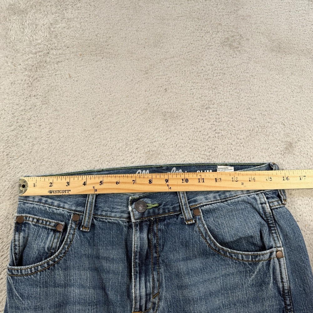 Wrangler Retro Jeans Mens 30x32 Blue Slim Straight Denim Cowboy Western Rodeo - Picture 3 of 8